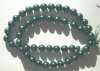 16 inch strand of 8mm Teal  Glass Pearls 
